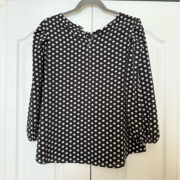 Polka Dot Women's Blouse - Picture 2 of 3